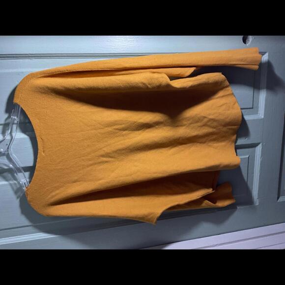 COPY - Vila Milano Cozy Oversized Long Sleeve Top in Mustard Yellow Large - Picture 7 of 10